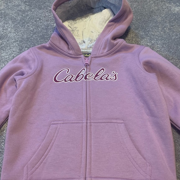 Lt Purple Cabela’s zip up Hoodie  NEW w/o tags - Picture 2 of 3